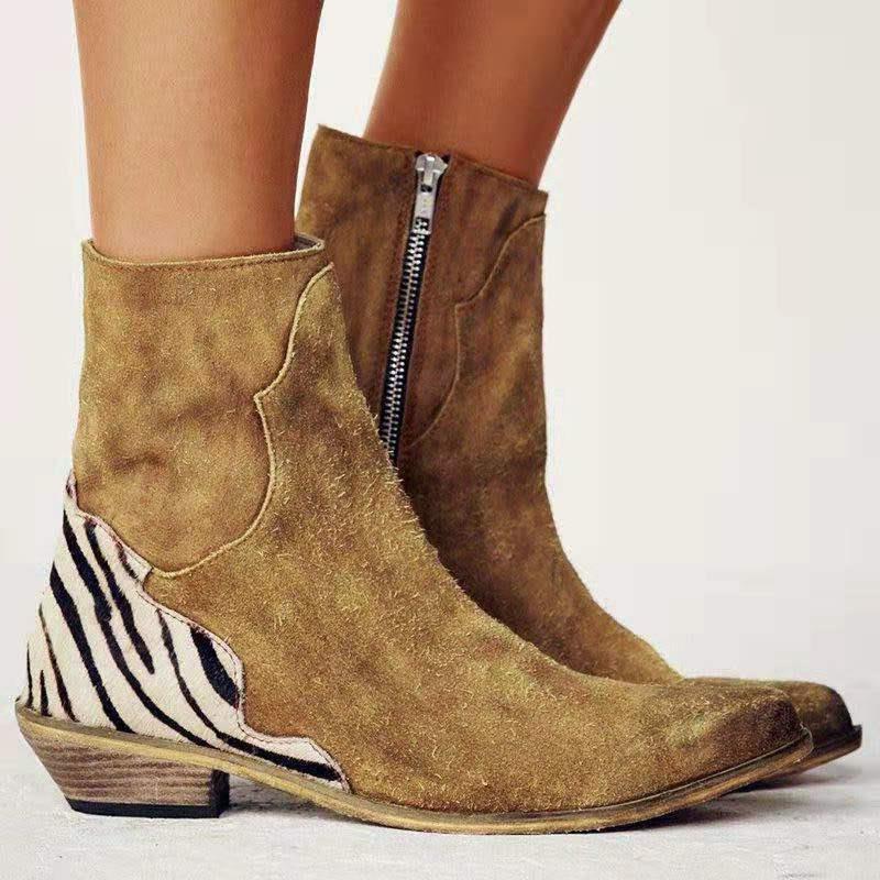 Elmont | Animal Heel Western Boots
