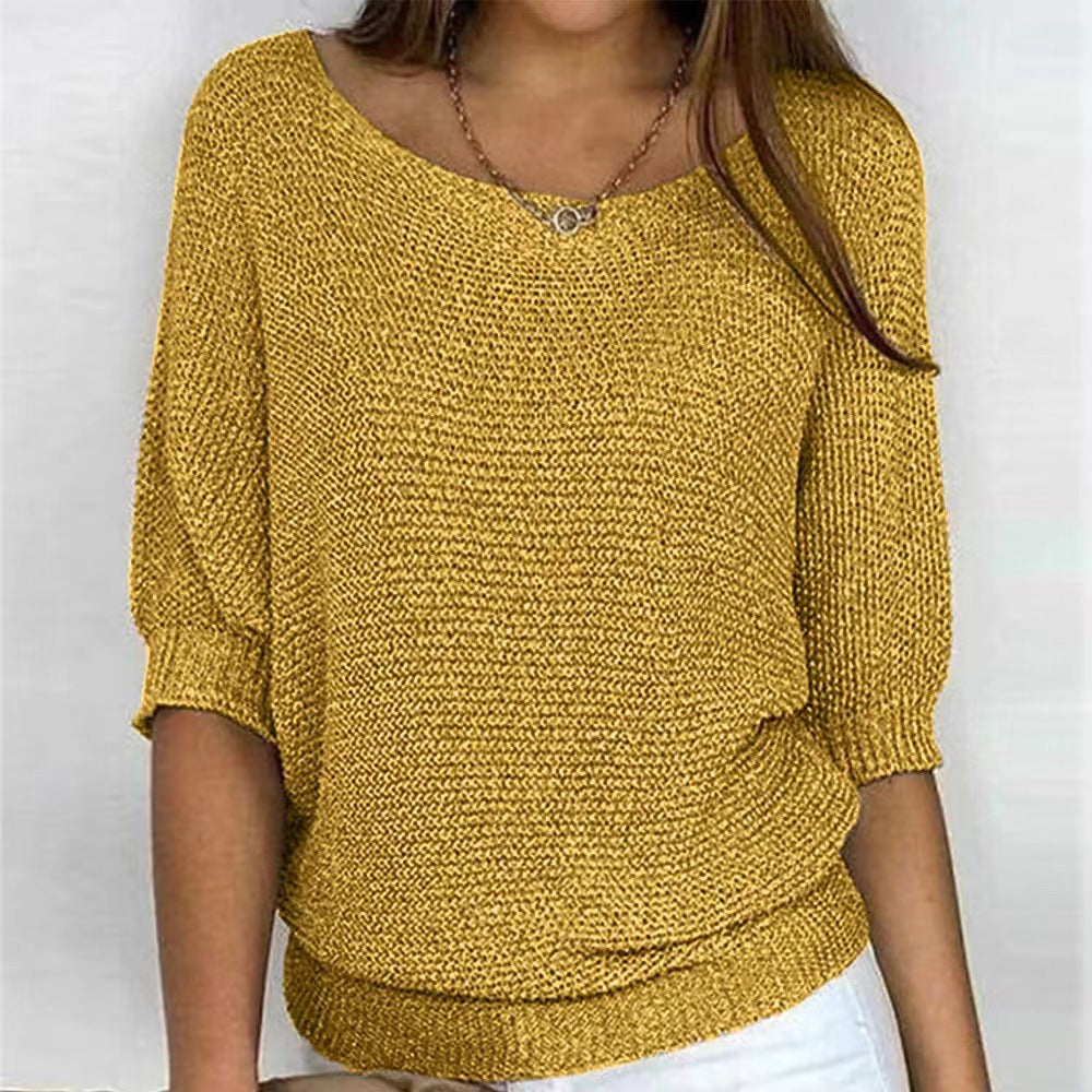 Sarah | Textured Knit Batwing Sweater