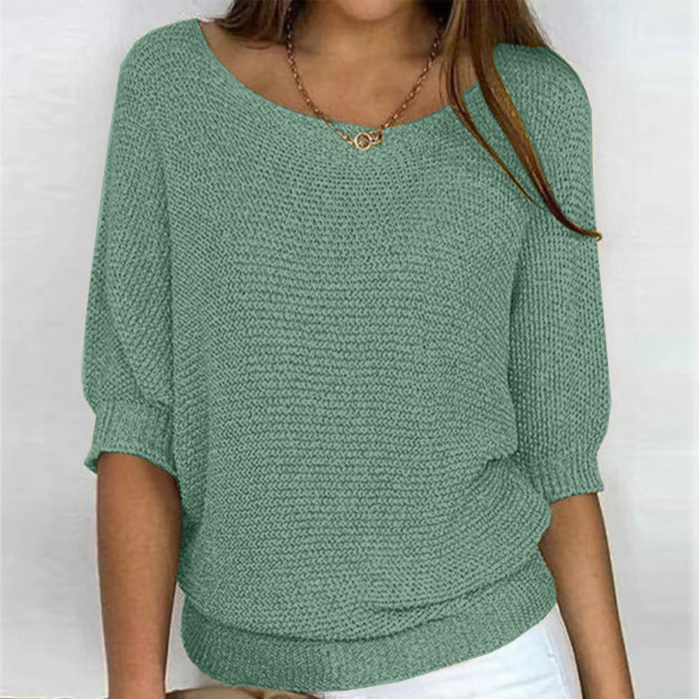 Sarah | Textured Knit Batwing Sweater