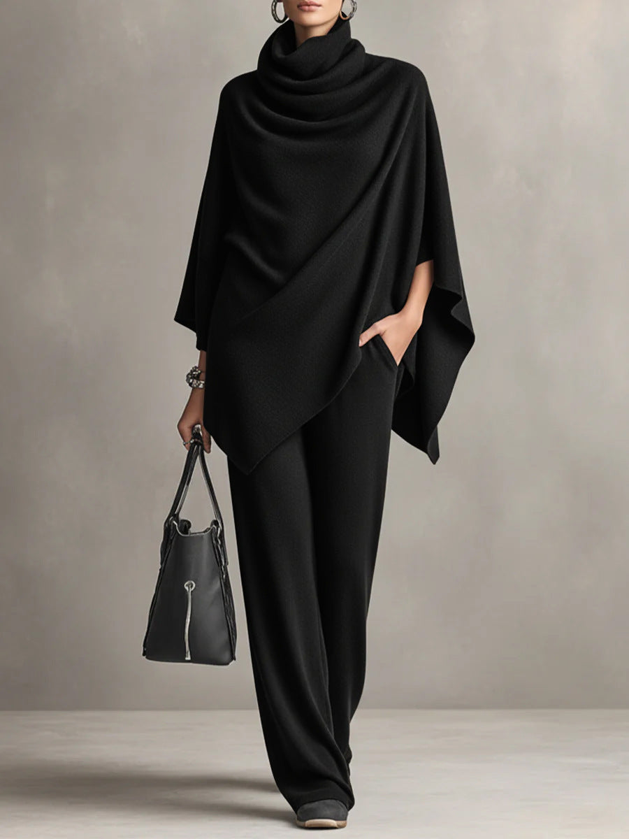 Elmont | Draped Top and Wide-Leg Pants Set