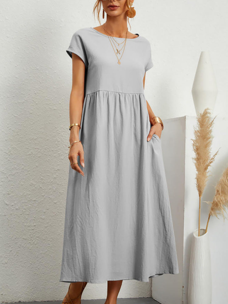 M&H | Gathered Waist Maxi Dress
