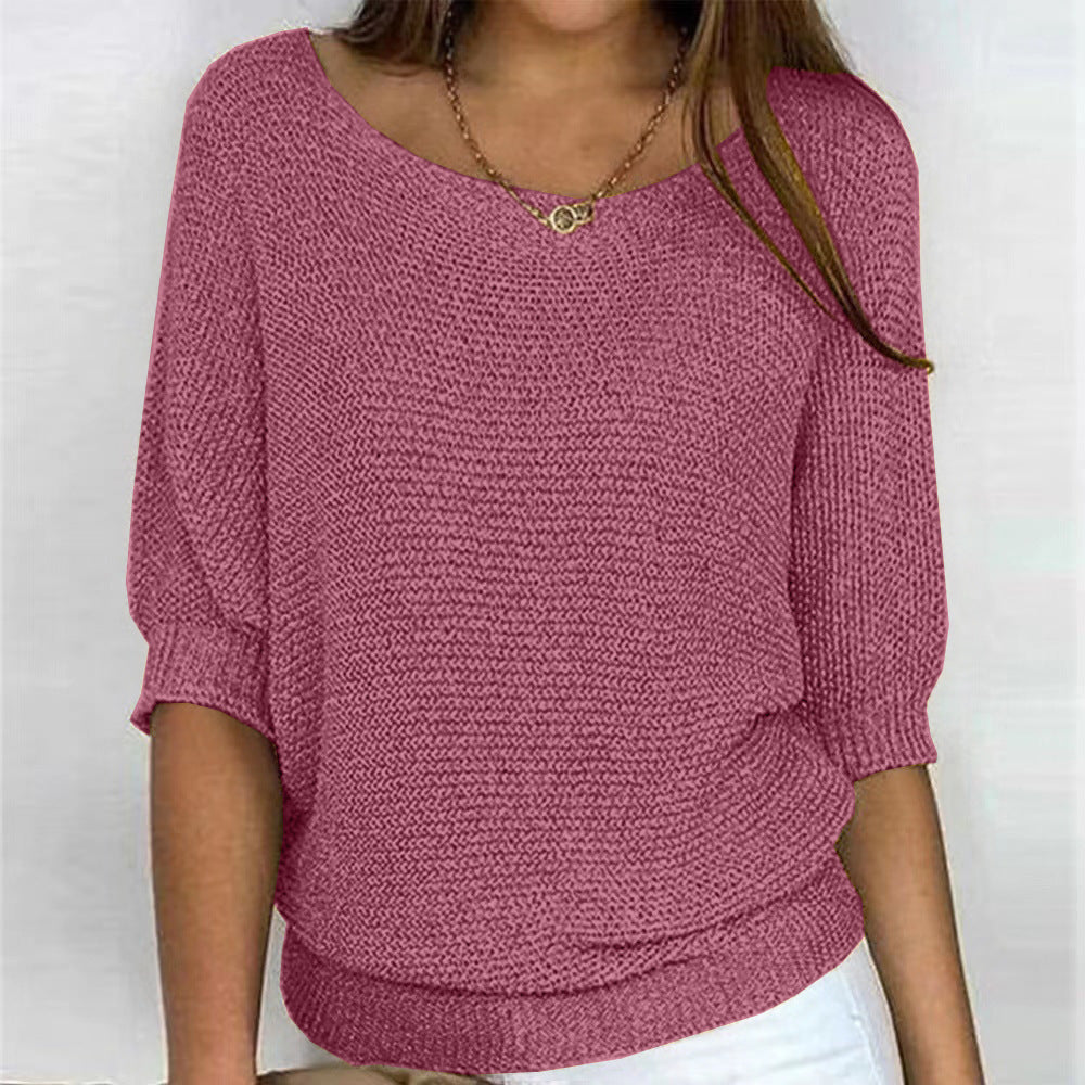 Sarah | Textured Knit Batwing Sweater