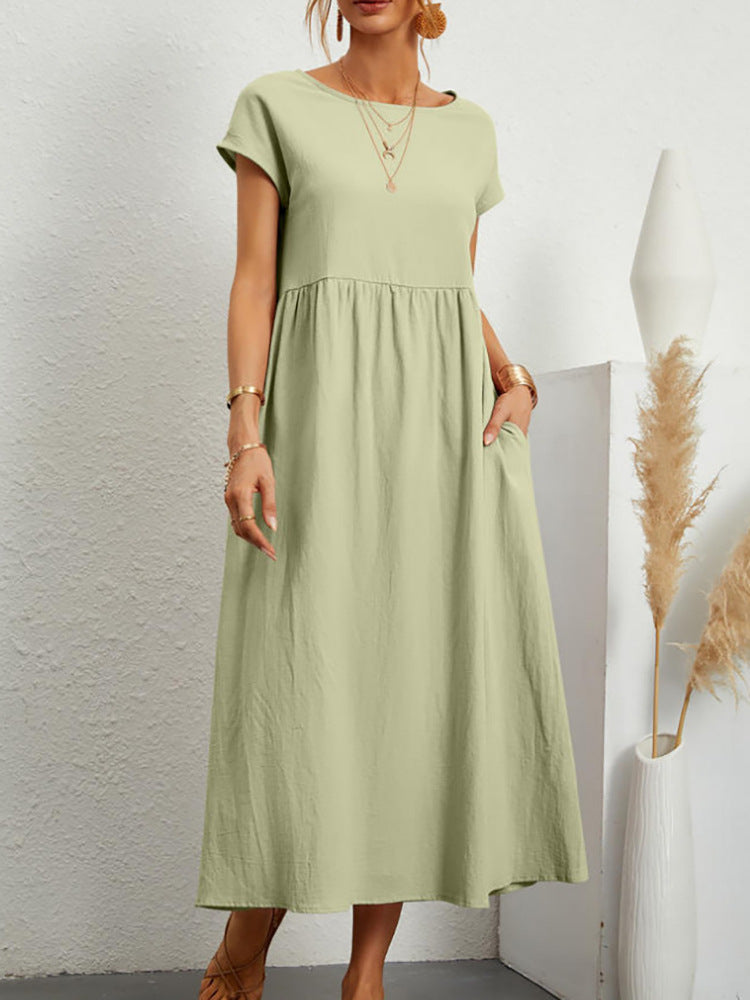 M&H | Gathered Waist Maxi Dress