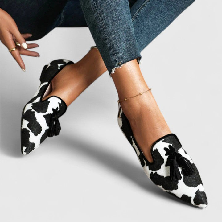 Elmont | Pom-Pom Pointed-Toe Loafers