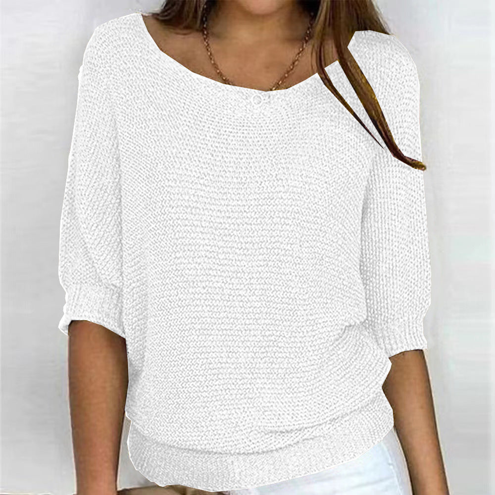 Sarah | Textured Knit Batwing Sweater