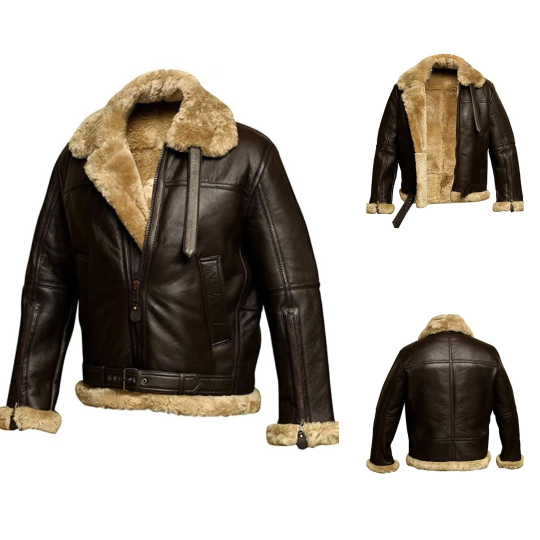 Elmont | Lined Aviator Jacket