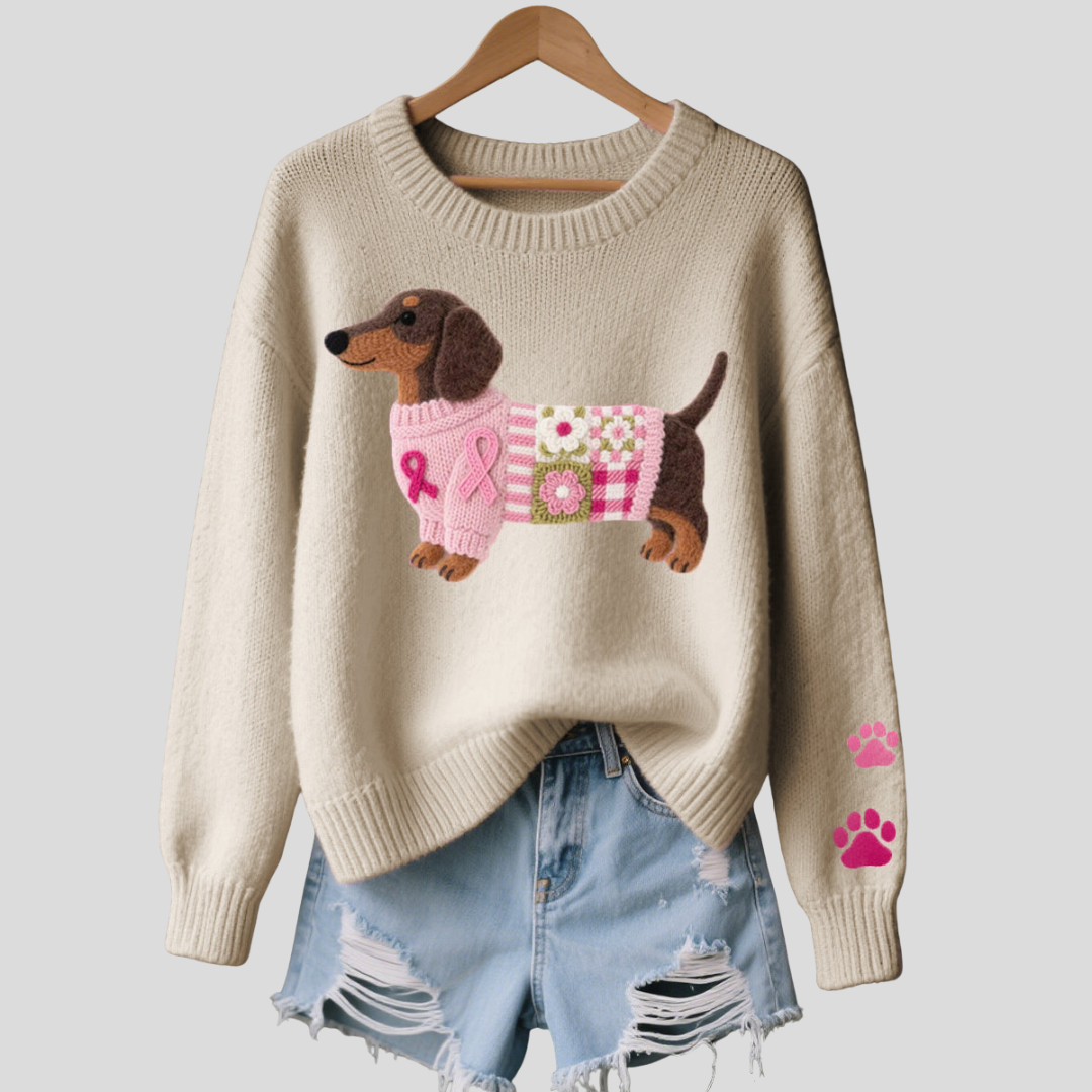 Elmont | Dachshund Wool Knit Sweater