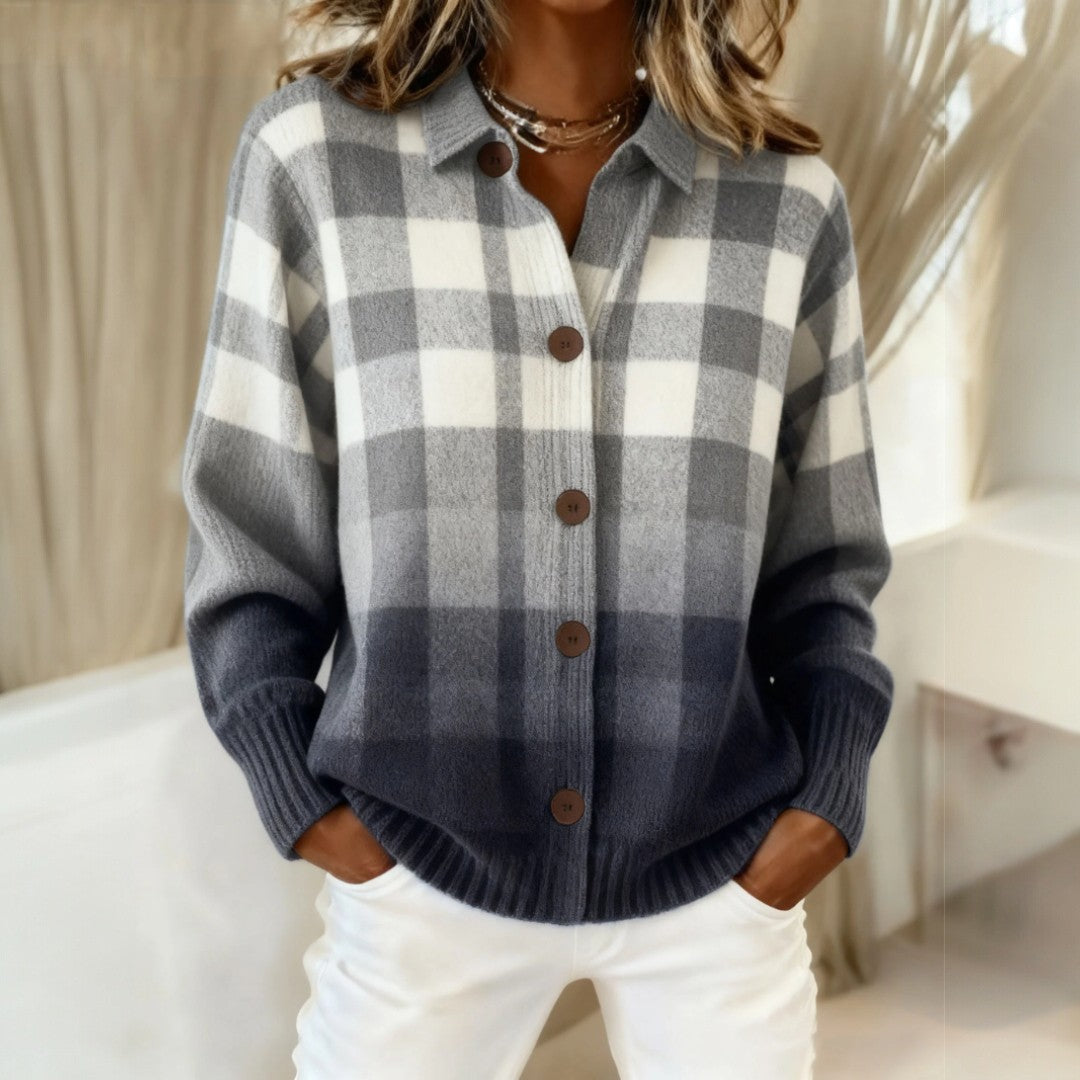 Elmont | Checked Knit Sweater
