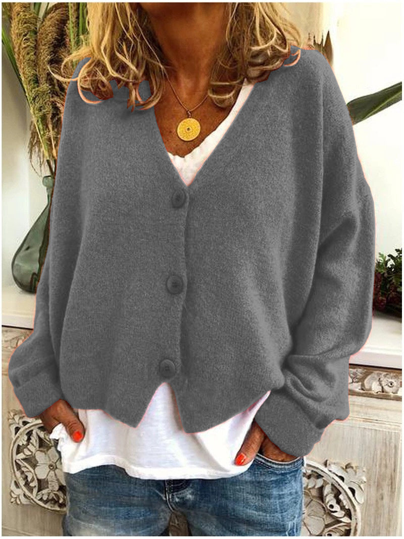 Sarah | V-Neck Button-Front Cardigan