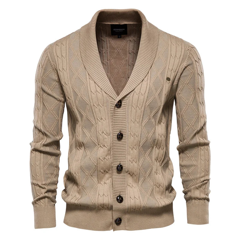 Elmont | Men's Cotton Button-Front Cardigan