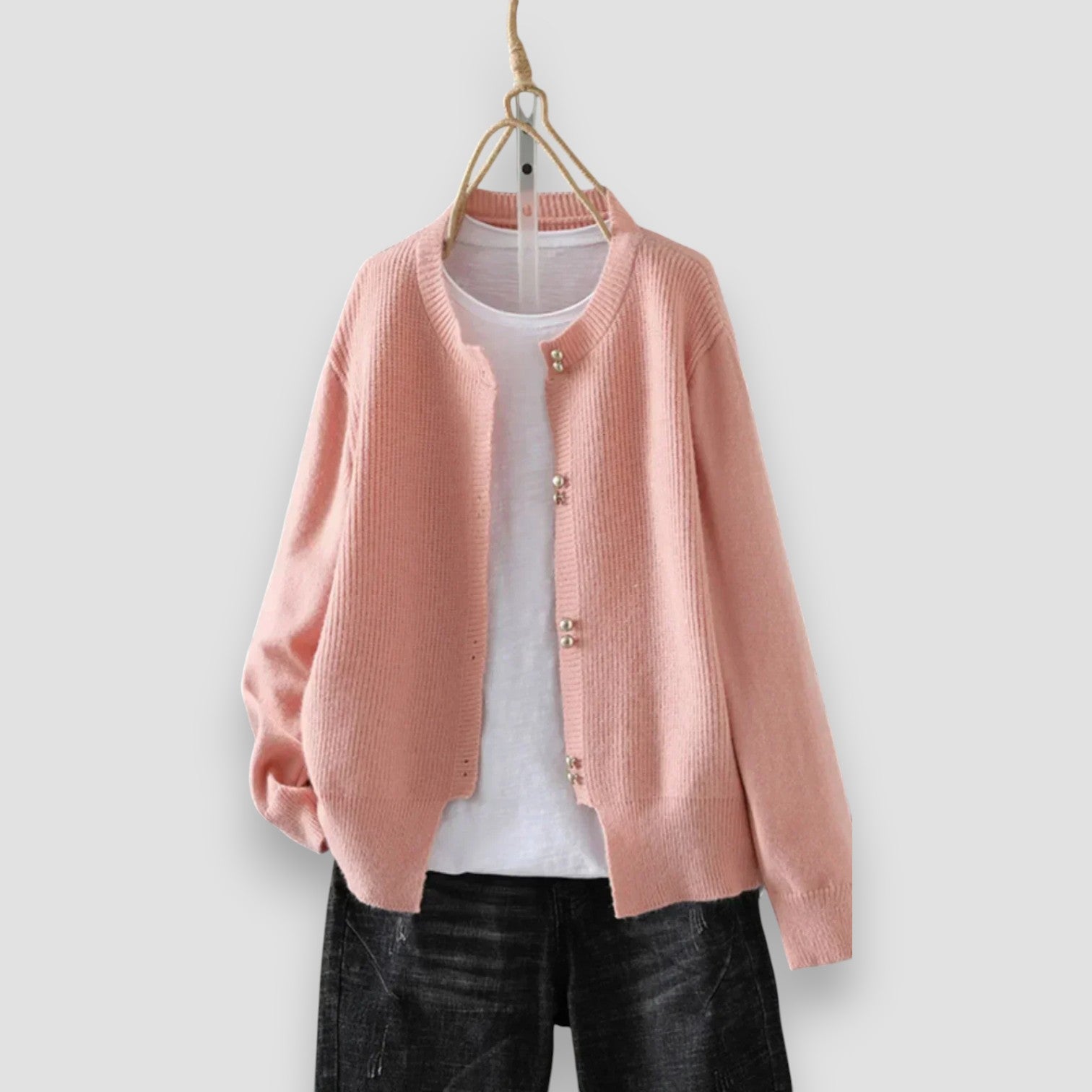 Sarah | V Neck Button Front Cardigan