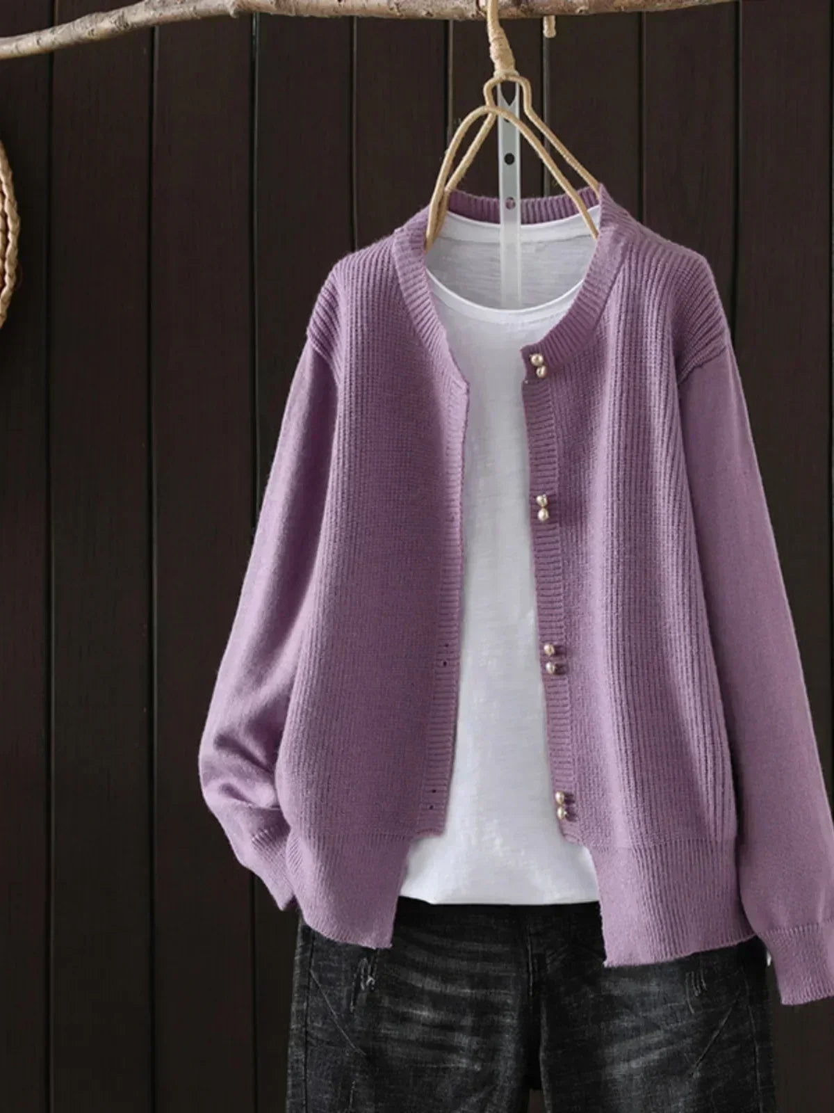 Sarah | V Neck Button Front Cardigan
