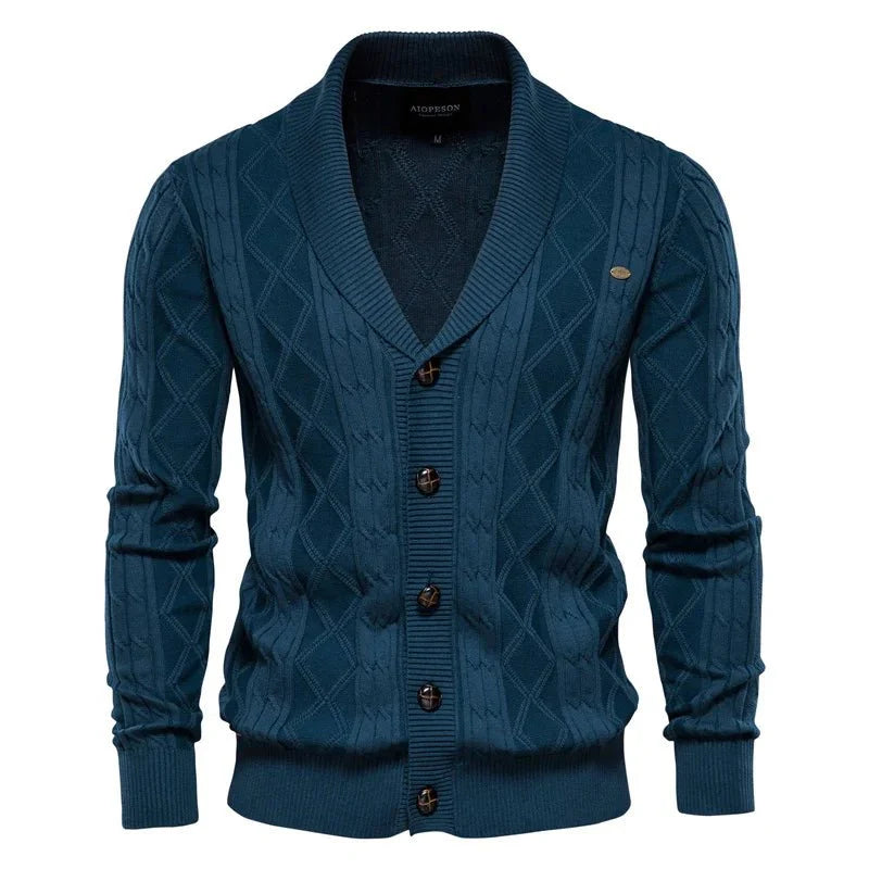 Elmont | Men's Button-Front Cotton-Blend Cardigan
