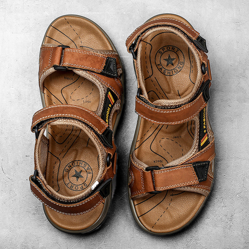 Elmont | Adjustable Leather Sandals