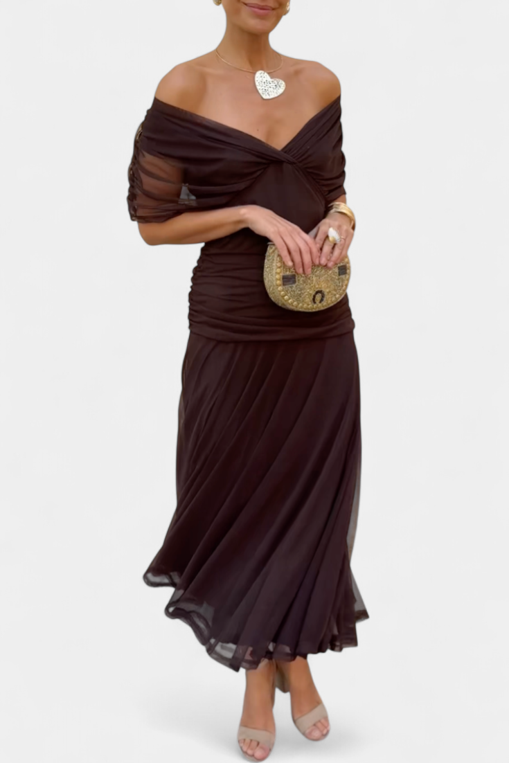 M&H | Floral Pleated Maxi Dress