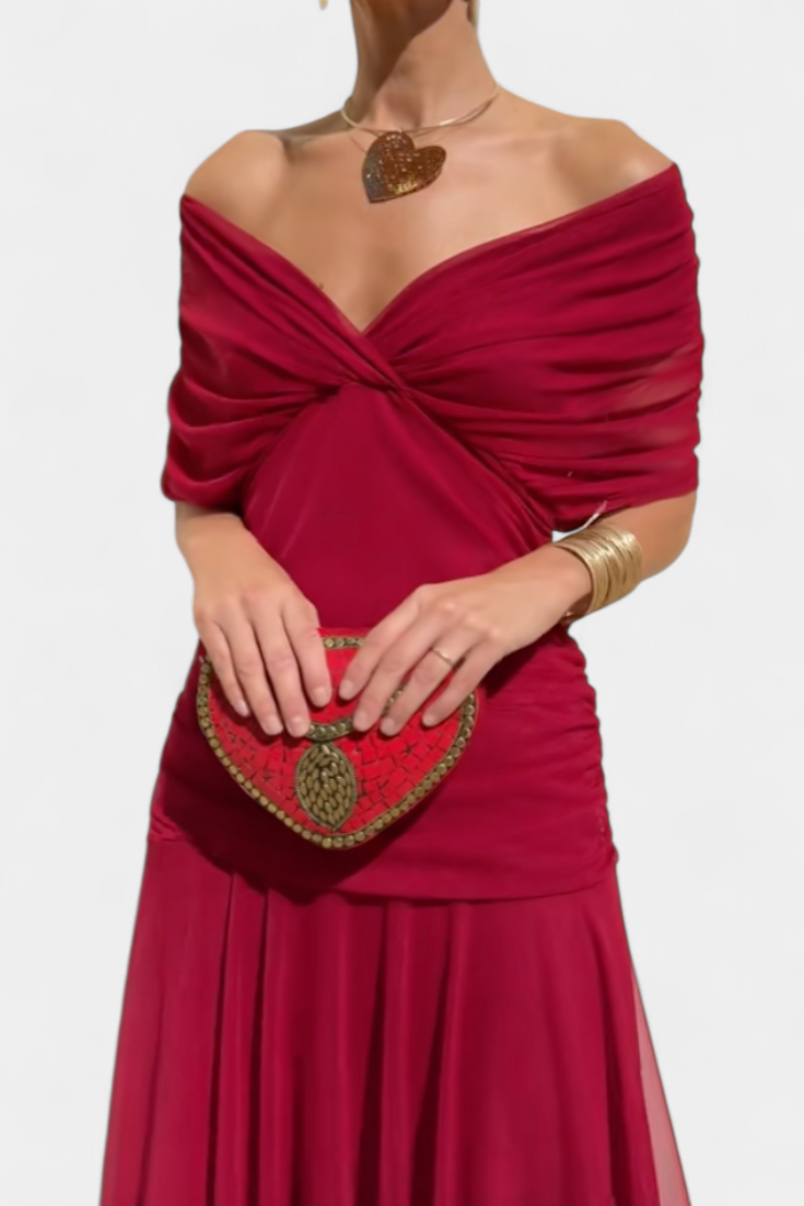 M&H | Floral Pleated Maxi Dress