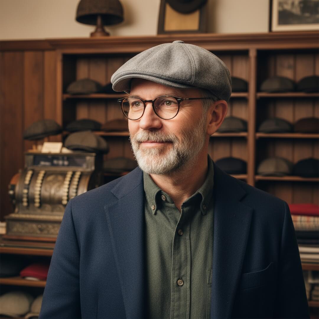 Elmont | Linen-Blend Flat Cap