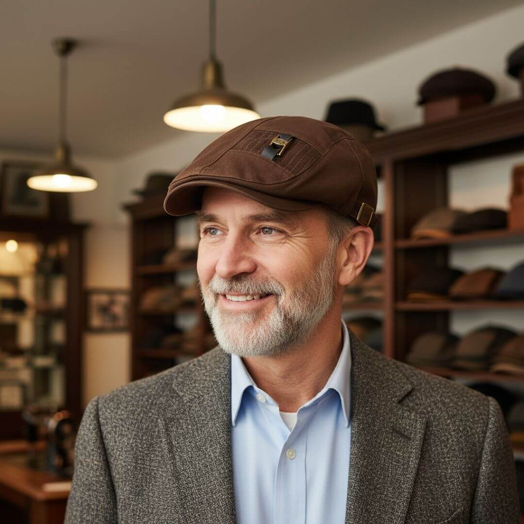 Elmont | Cotton Twill Flat Cap