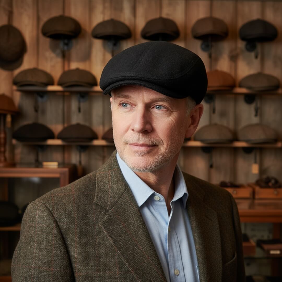 Elmont | Wool-Blend Flat Cap