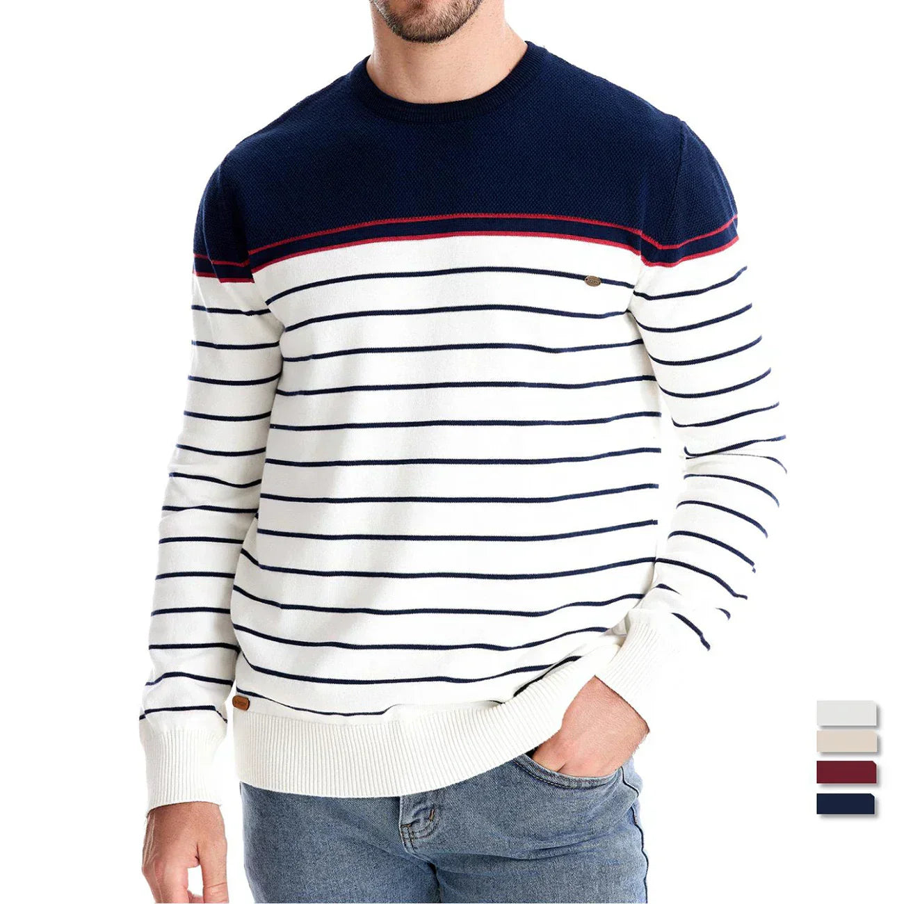 Elmont | Men's Herringbone Knit Sweater