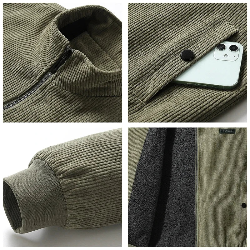 Elmont | Corduroy Jacket with Fleece Lining