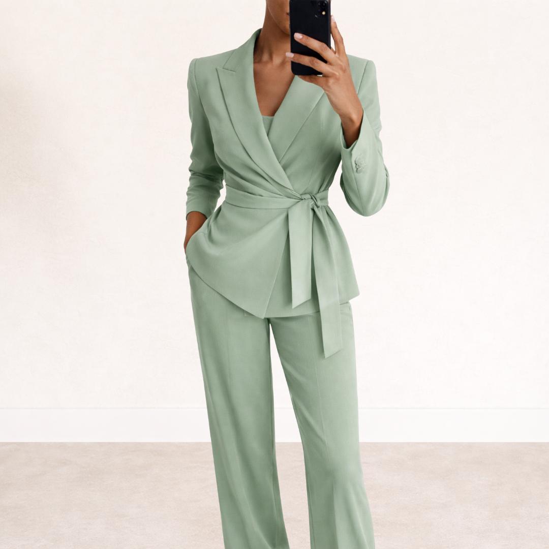 M&H | Wide-Leg Blazer Suit