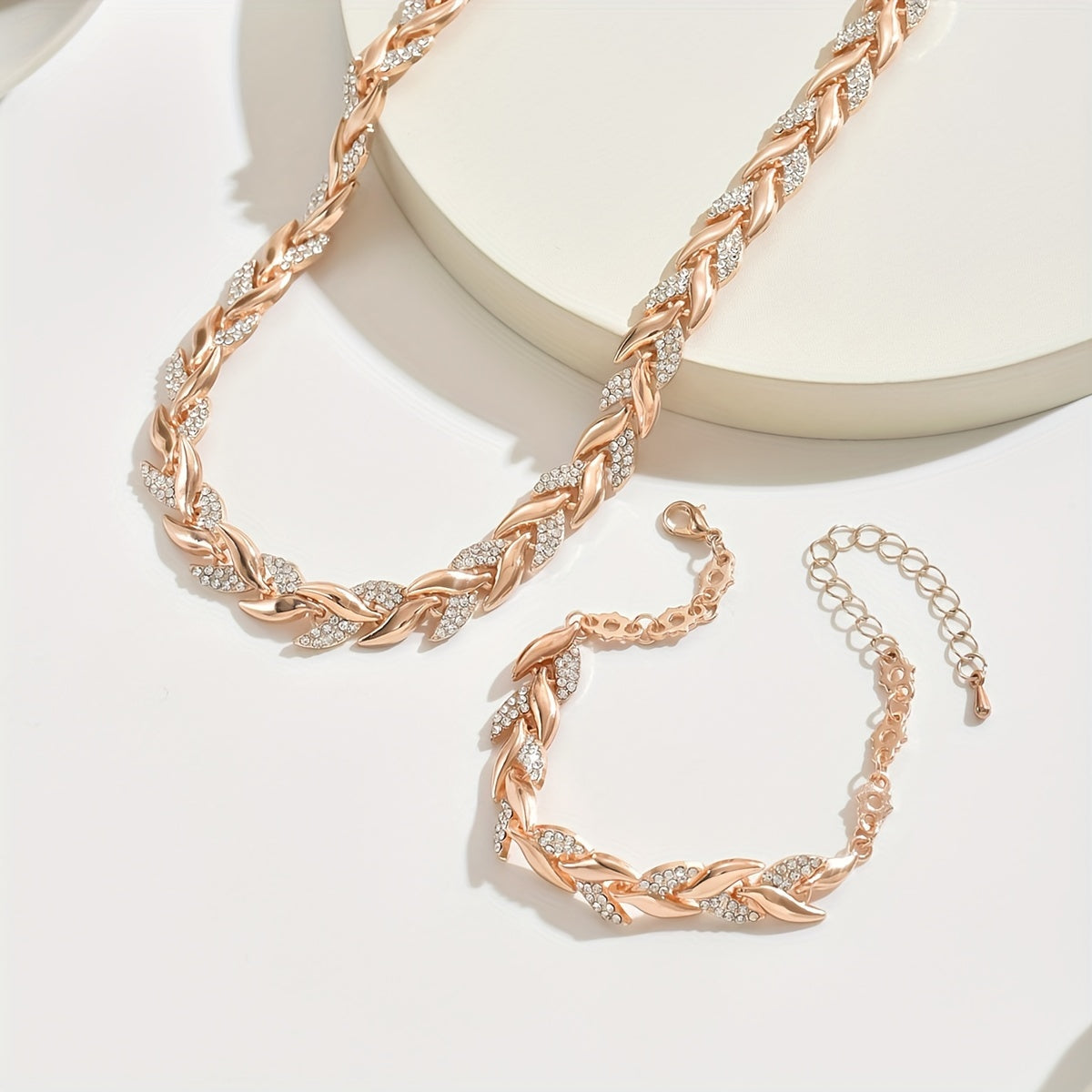 Elmont | Fish Tail Rhinestone Jewellery Set