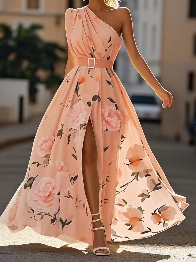 M&H | One-Shoulder Maxi Dress