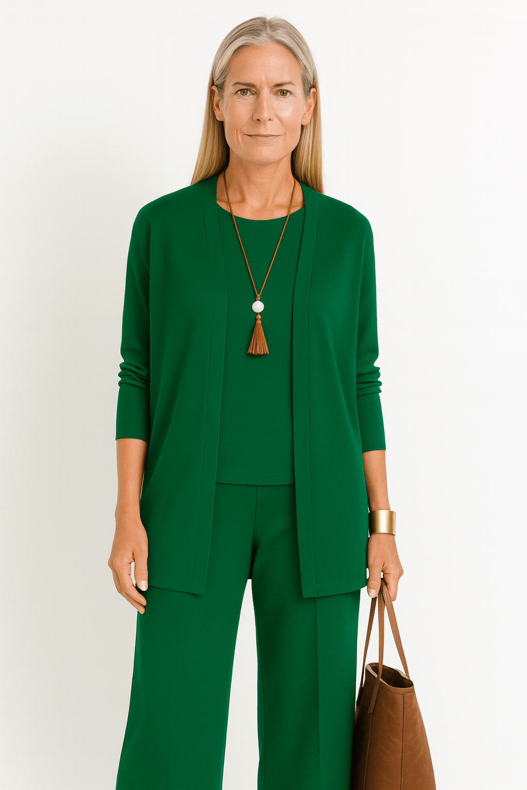 M&H | Three-Piece Set Wide-Leg Trousers