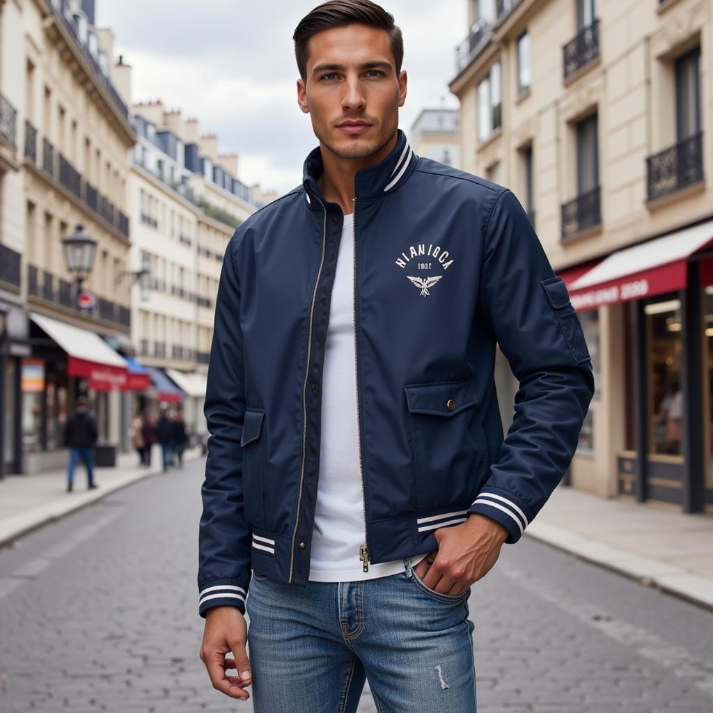 Elmont | Lightweight Wind-Resistant Bomber Jacket