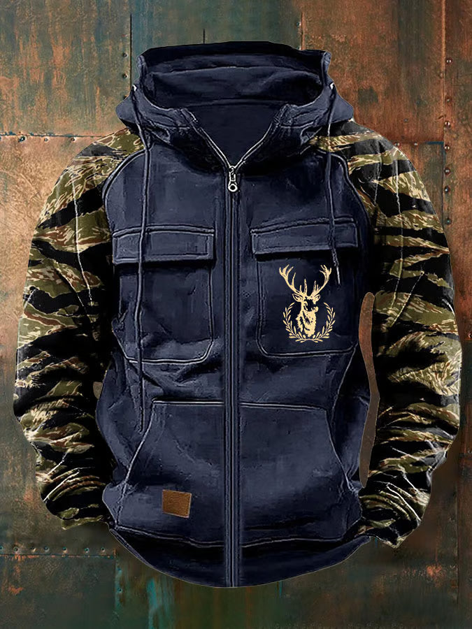 Elmont | Multi-Pocket Zip-Up Hoodie