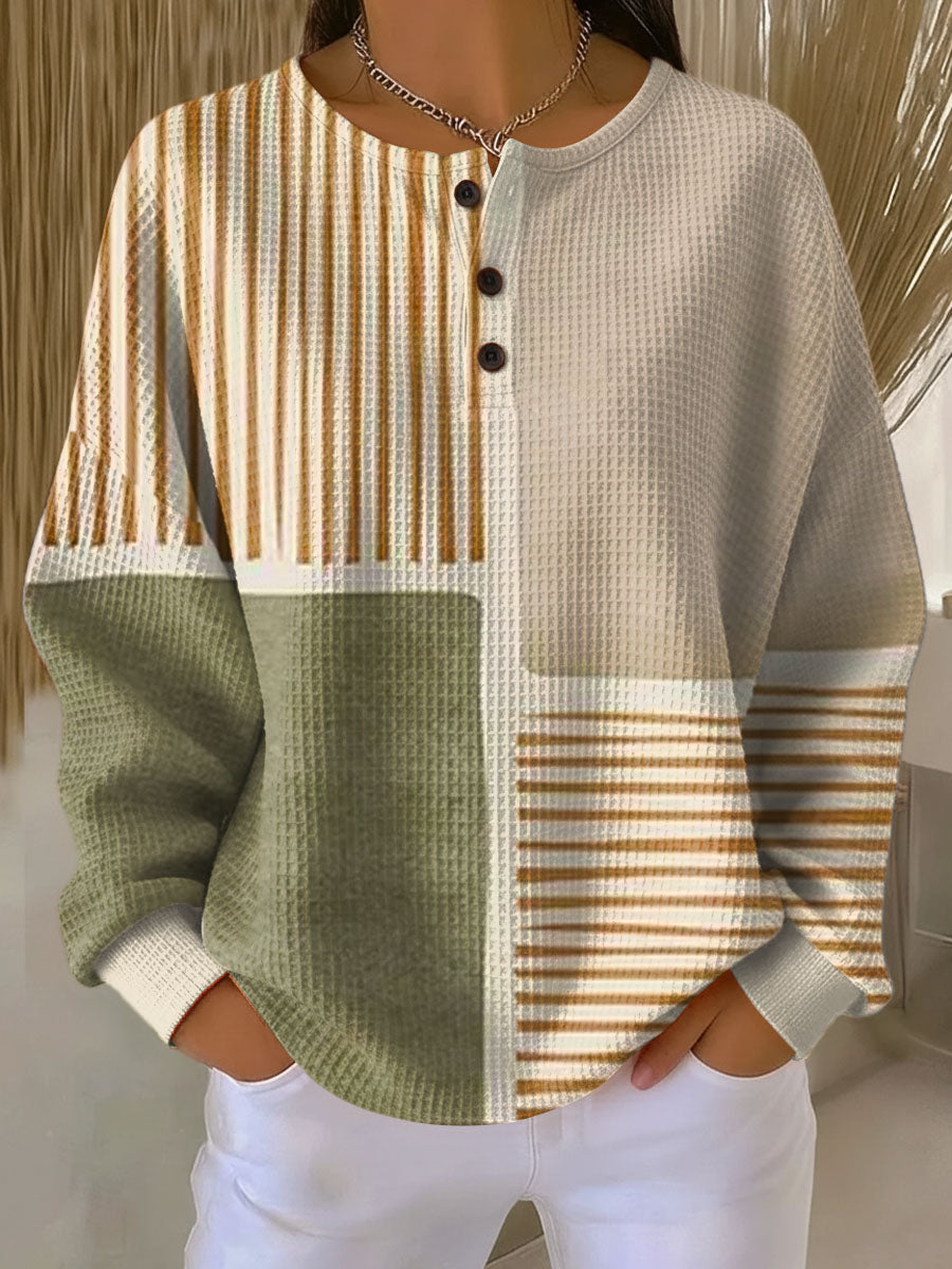 Elmont | Fleece-Lined Waffle Knit Sweater