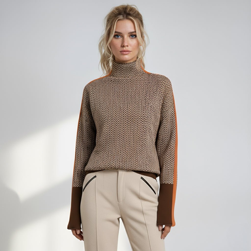 Elmont | Striped Turtleneck Sweater