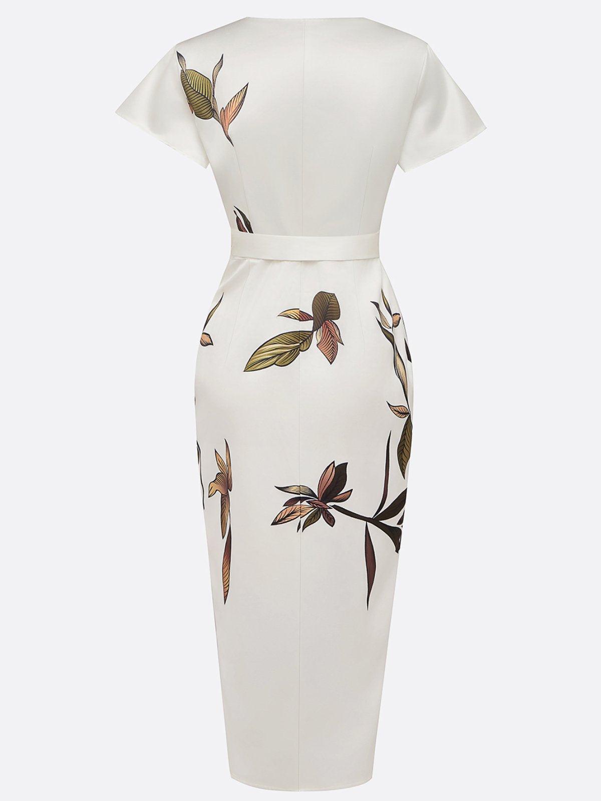M&H | Knotted Wrap Midi Dress
