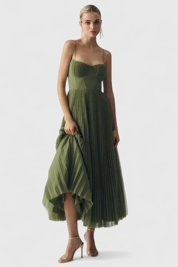M&H | Pleated Midi Dress