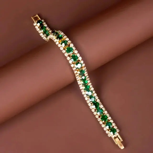 Elmont | Green and Gold Bracelet