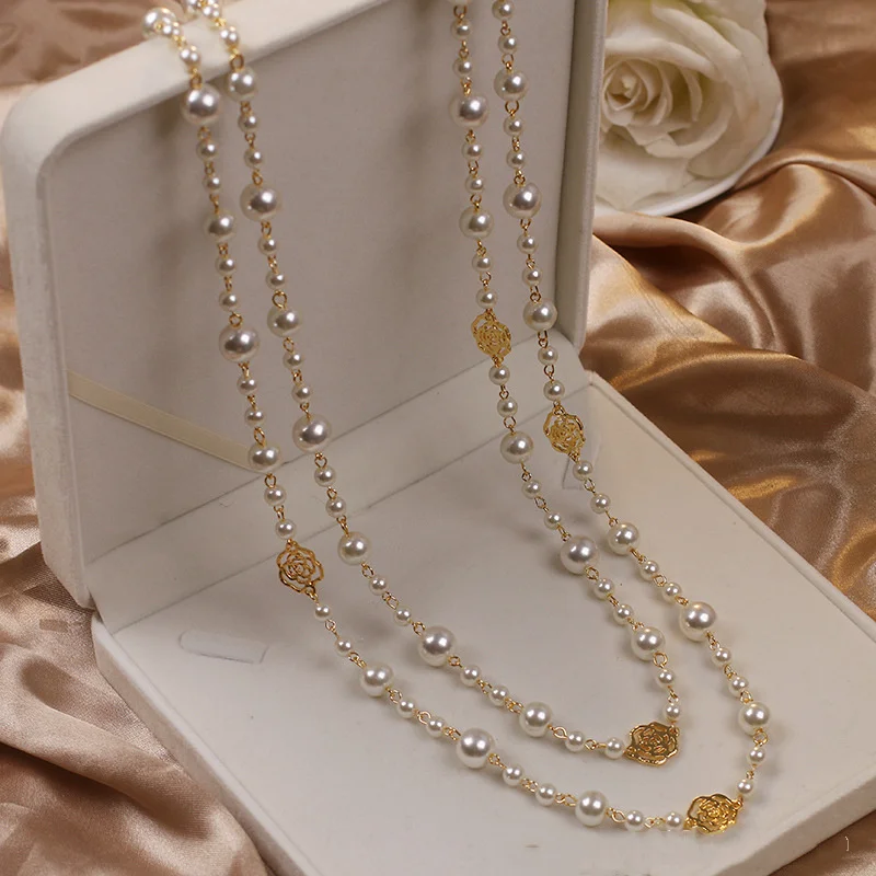 Elmont | Gold Necklace with Pearls