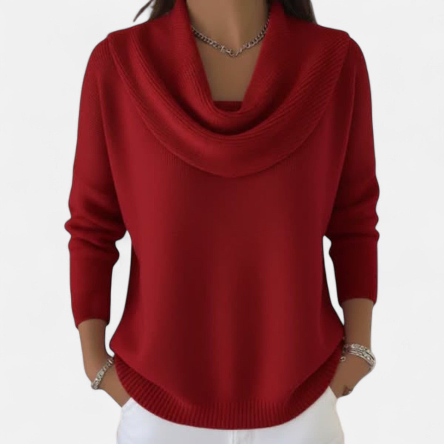 Elmont | Cowl Neck Wool-Blend Sweater