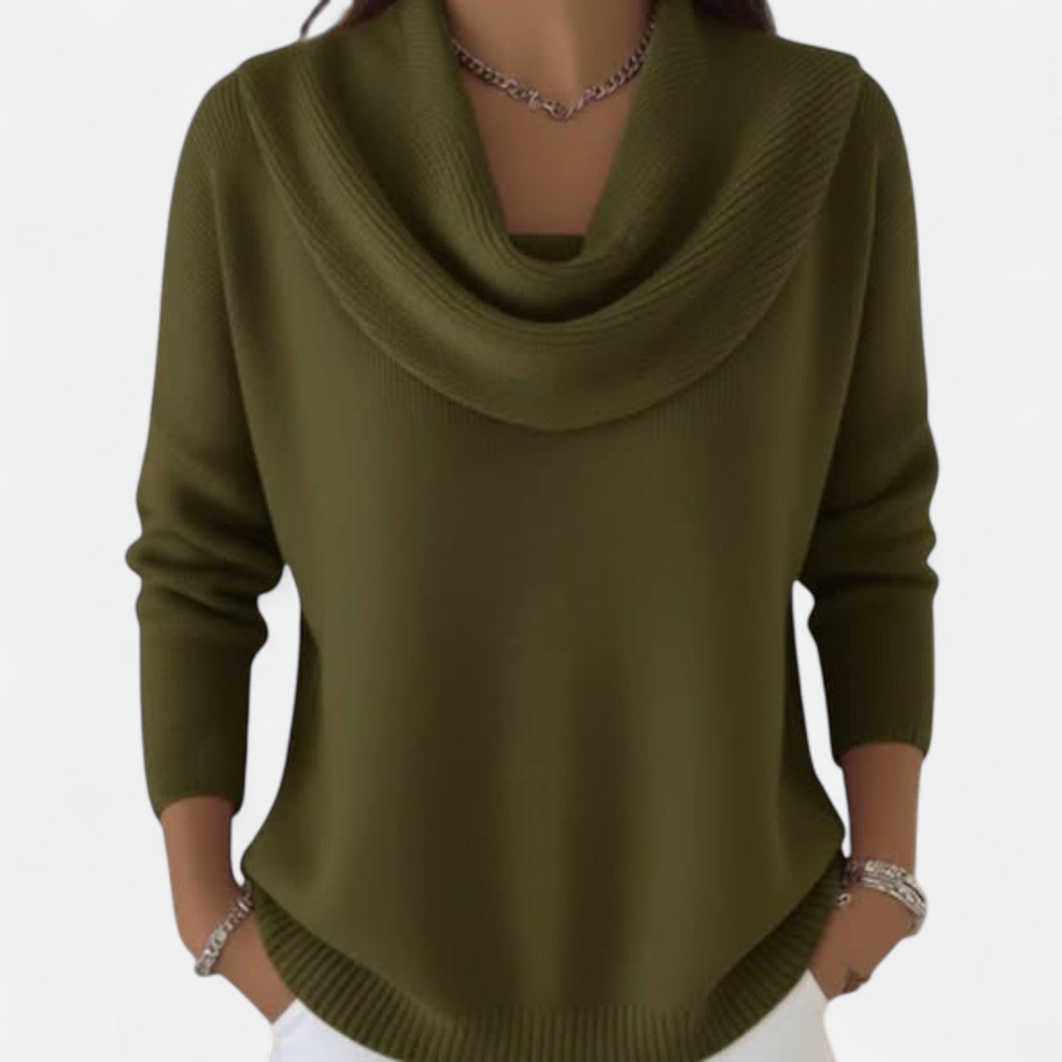Elmont | Cowl Neck Wool-Blend Sweater