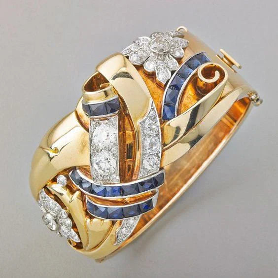 Elmont | Gold-Tone Vintage Cubic Zirconia Ring