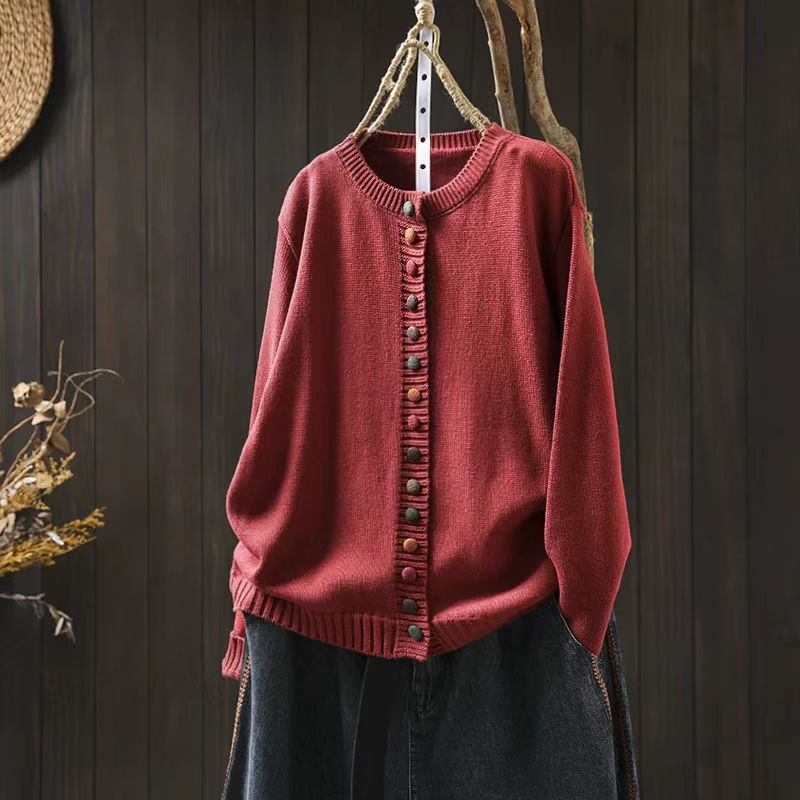 Sarah | Knit Button-Front Cardigan