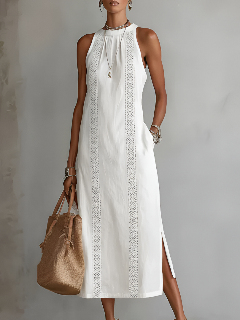 M&H | High-Neck Maxi Dress