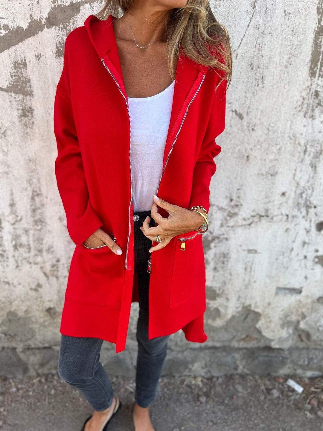 Elmont | Longline Zip Jacket