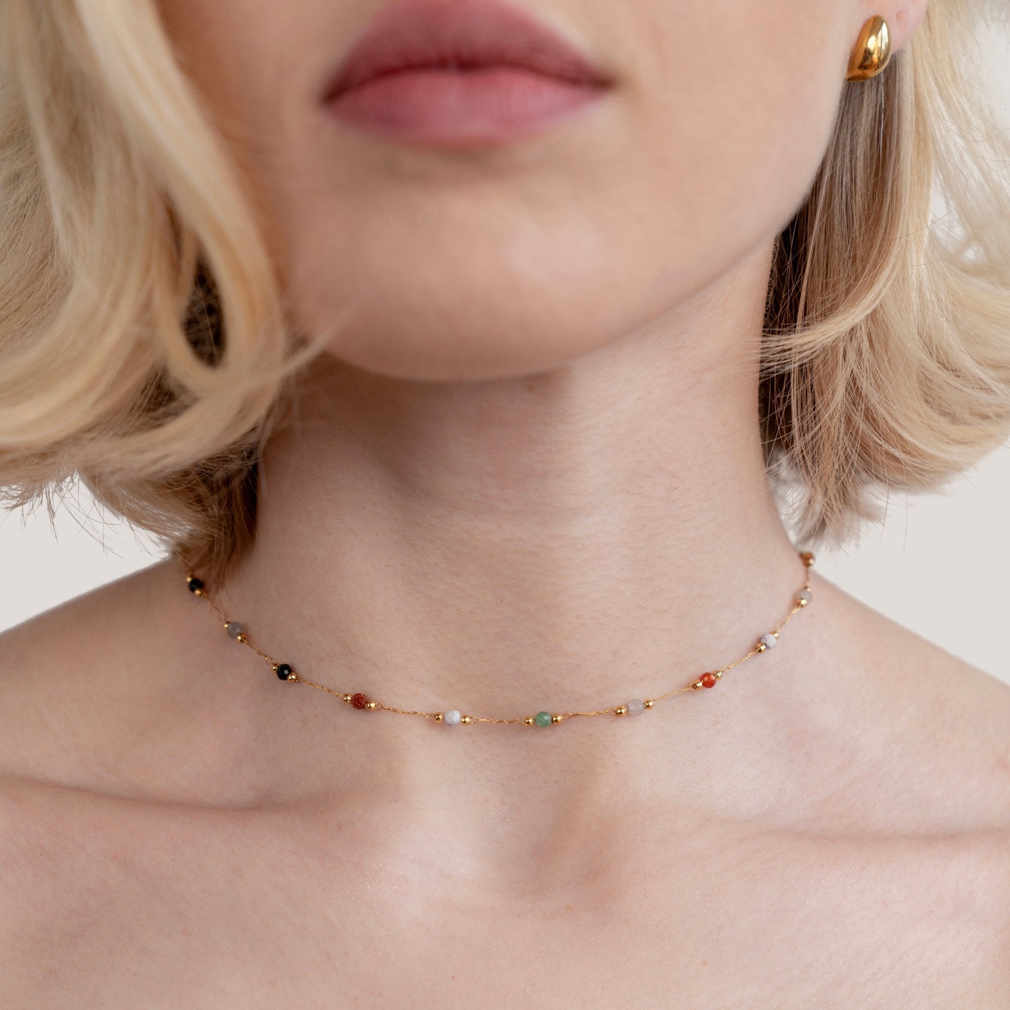 Elmont | Minimalist Stone Pendant Necklace