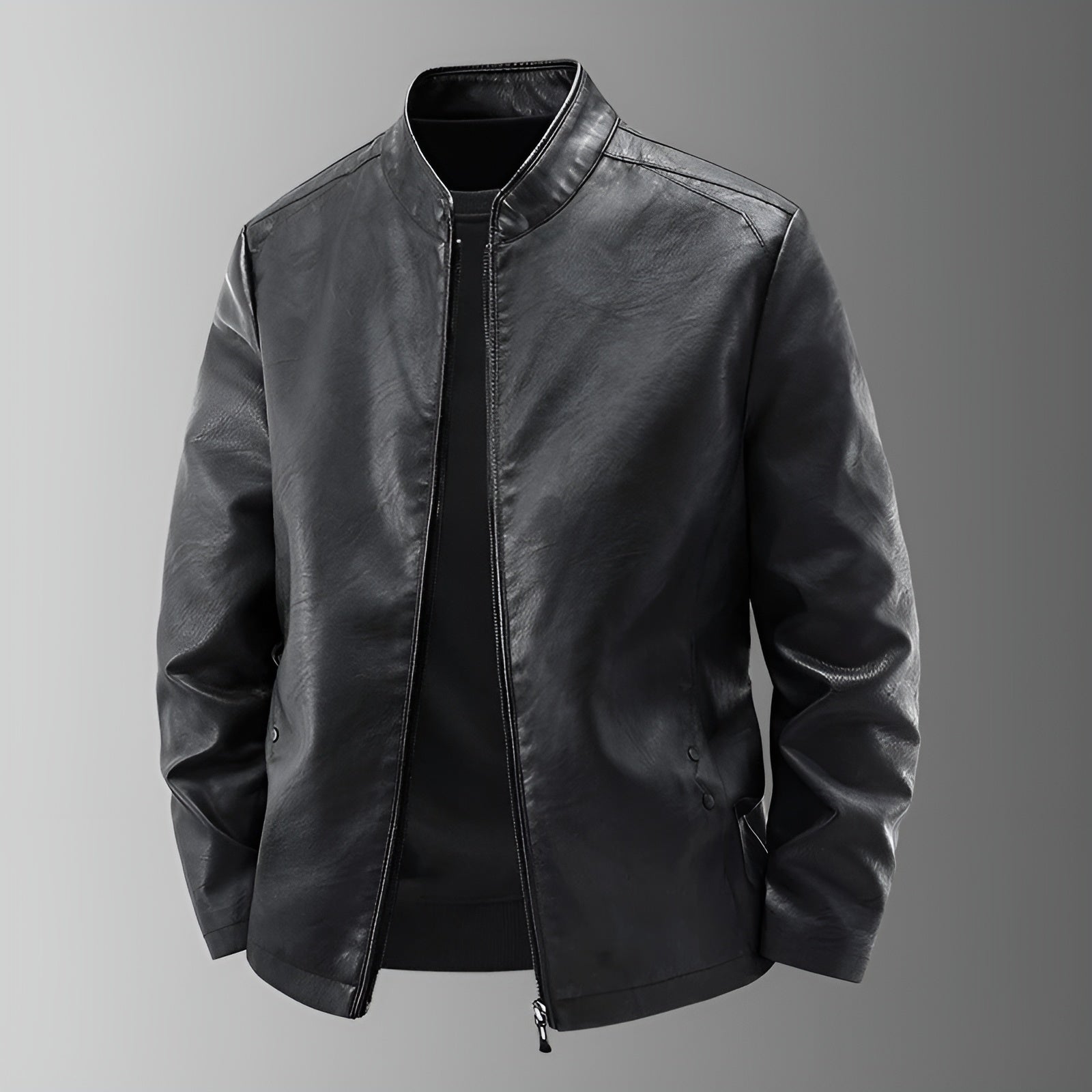 Elmont | Leather Biker Jacket