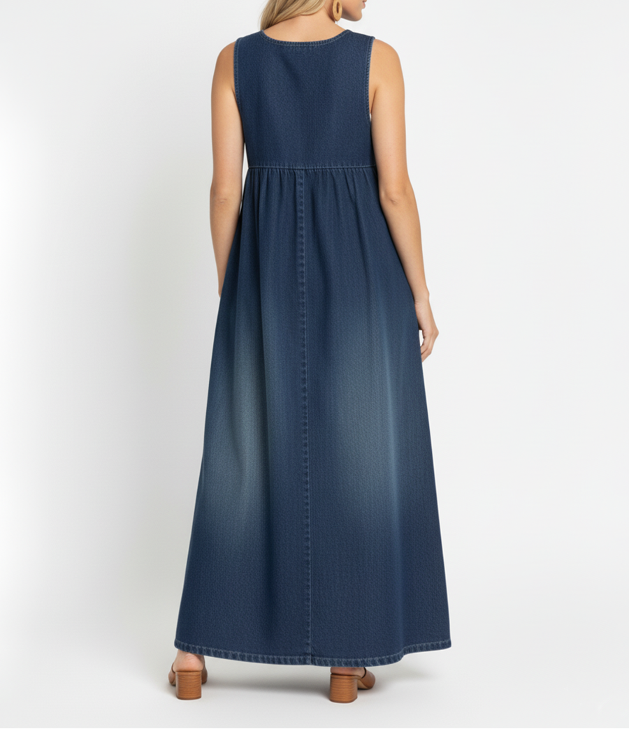 M&H | Denim-Look Maxi Dress