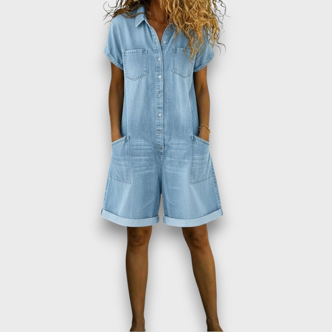 M&H | Denim-Look Cotton Overalls