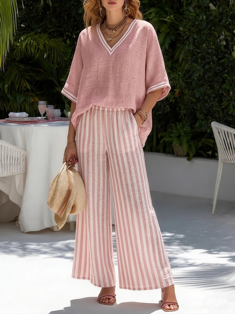 M&H | Linen-Blend Set