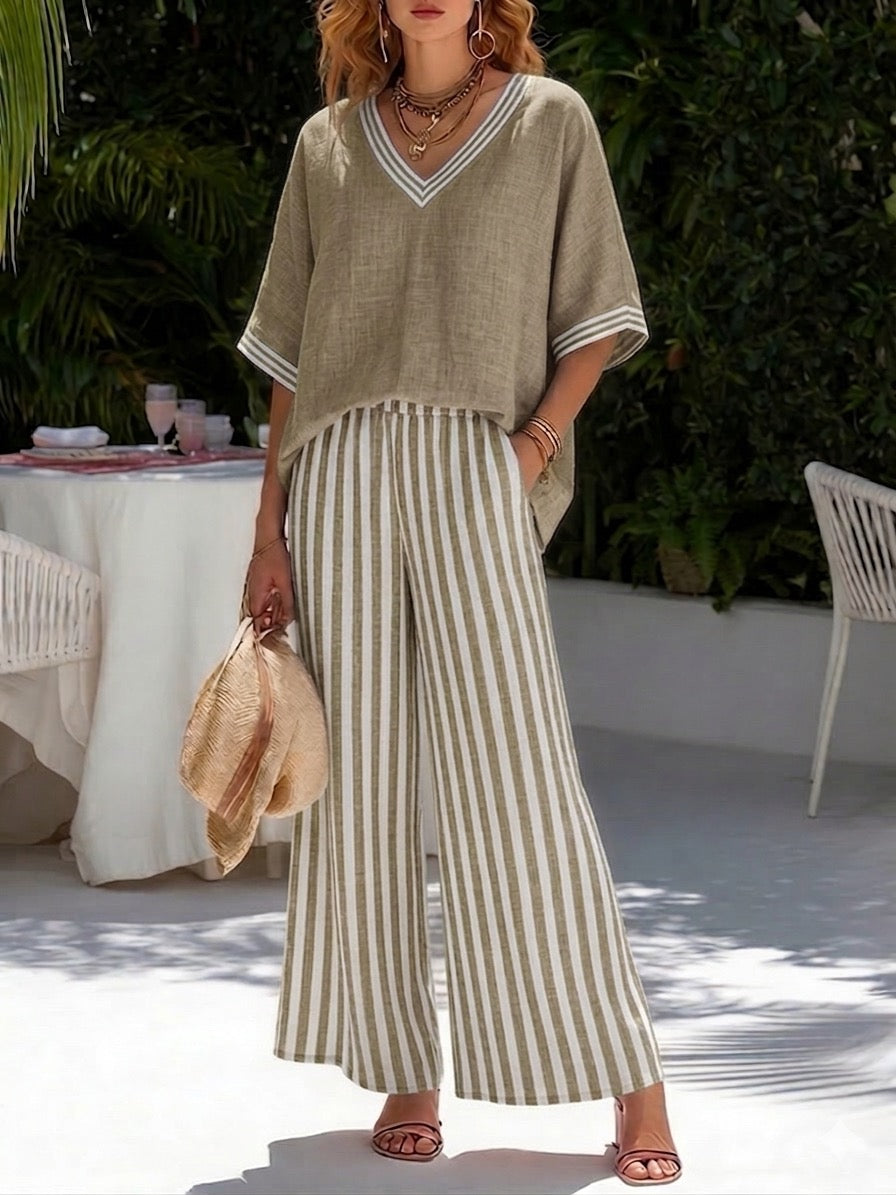 M&H | Linen-Blend Set