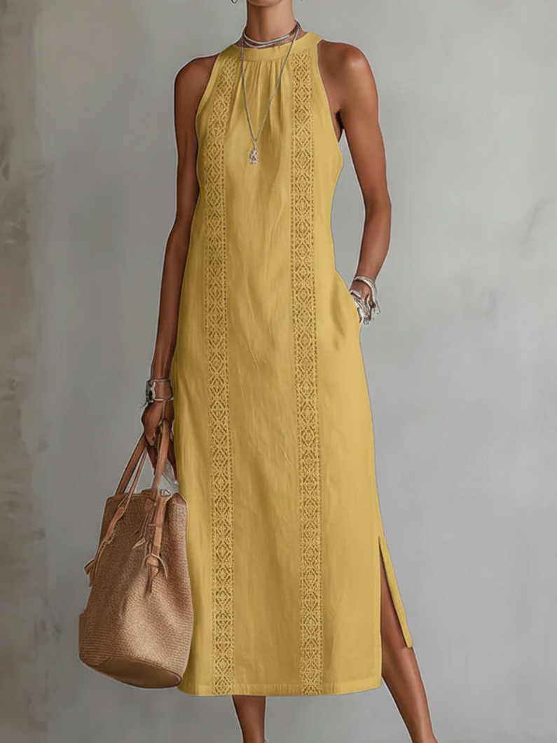 M&H | High-Neck Maxi Dress